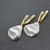 Украшения handmade. Livemaster - original item Earrings gilt black Rhodium from 925 Sterling silver PS0022. Handmade.