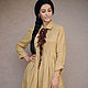 Stylish linen dress 'Camel' long dress made of linen, Dresses, Vinnitsa,  Фото №1