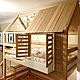 Детская двухъярусная кровать домик с лестницей комодом из массива. Кровати. SCANDI. Ярмарка Мастеров.  Фото №4