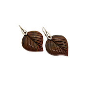 Украшения handmade. Livemaster - original item Earrings Autumn leaf. Handmade.