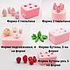 Silicone soap mold buds on one mold in the assortment, Form, Moscow,  Фото №1