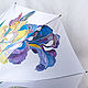 Paraguas bastón con Iris pintado a mano'. Umbrellas. UmbrellaFineArt. Ярмарка Мастеров.  Фото №6