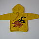 Order Bright yellow hoodie with a cat. 4 children-baby. Livemaster. . Sweaters and jumpers Фото №3