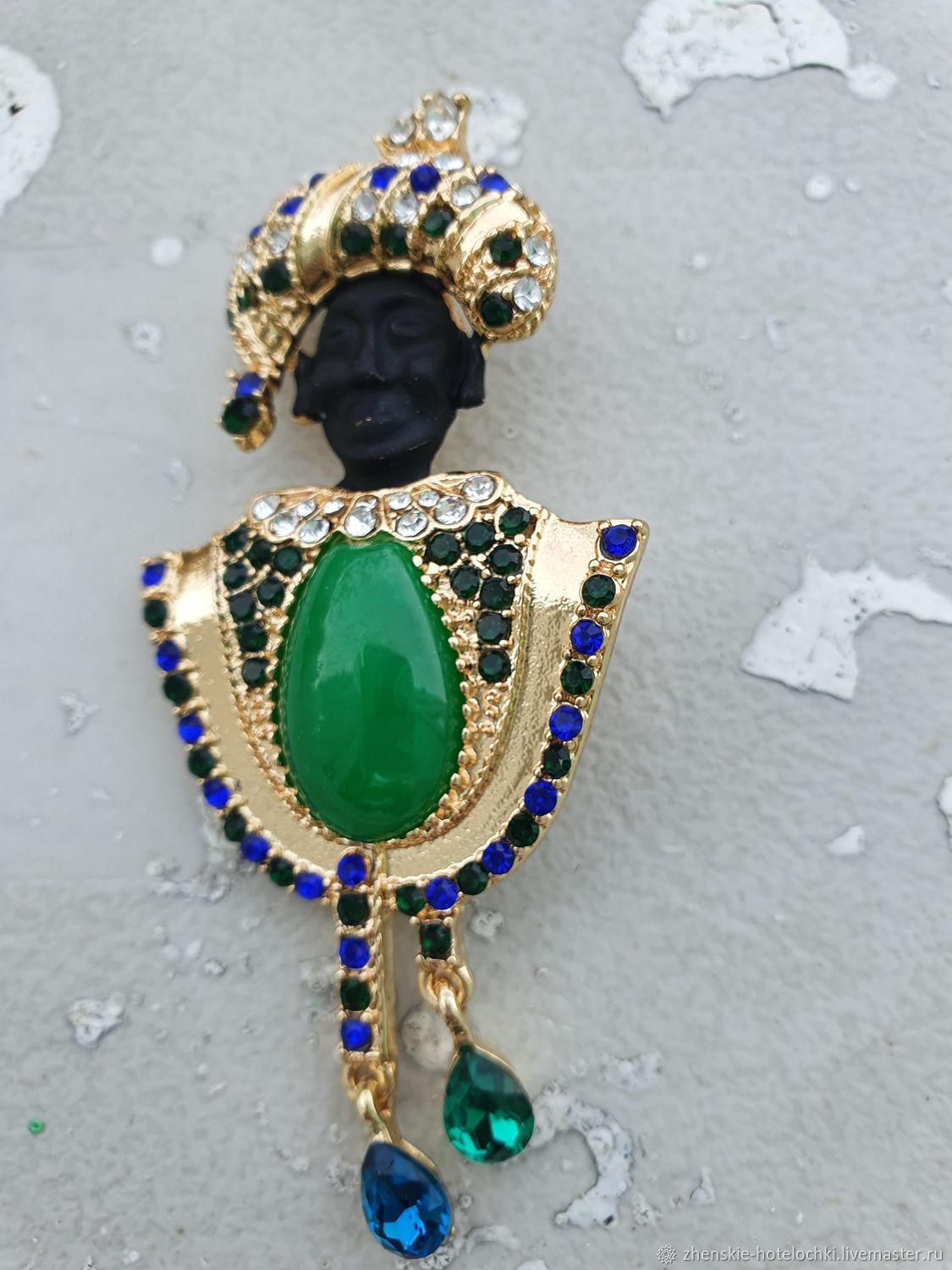 Брошь-булавка: " Мавр 1" в интернет-магазине Ярмарка Мастеров по цене ...