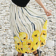 Skirt with yellow water lilies, Skirts, Udin,  Фото №1