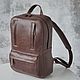 Men's leather backpack 'Salvador' (Black). Men\\\'s backpack. DragonBags - Men's accessories. My Livemaster. Фото №9