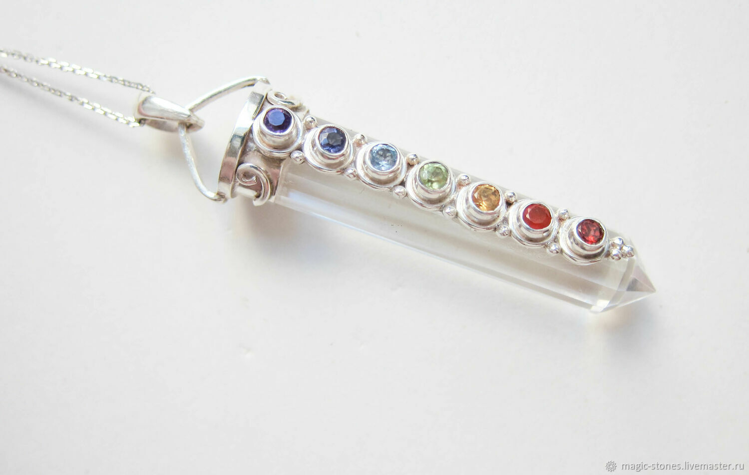 Кулон из серебра с натуральными камнями в интернет-магазине Ярмарка ...