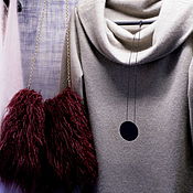 Одежда handmade. Livemaster - original item Vestido de suéter con los hombros abiertos. Handmade.