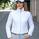 Women's white jacket, Quilted Short Jacket Tit. Outerwear Jackets. Lara (EnigmaStyle). My Livemaster. Фото №5
