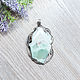 Chrysoprase (large pendant) (1217). Pendant. The Precious Casket. Online shopping on My Livemaster.  Фото №2