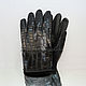 Gloves of crocodile leather CHEVALIER. Gloves. Exotic Workshop Python Fashion. Online shopping on My Livemaster.  Фото №2