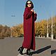  Women's Knitted Long Wine Cardigan, Cardigans, Yerevan,  Фото №1