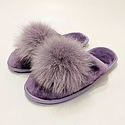 Обувь ручной работы handmade. Livemaster - original item Women`s Slippers made of Australian sheepskin fur. Handmade.
