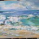 Azure breeze - painting with sea oil, Pictures, Moscow,  Фото №1