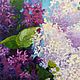 Order Oil painting "Lilac". Sokolova Julia, handmade jewelry. Livemaster. . Pictures Фото №3
