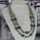Necklace made of natural stones ( jade, aventurine, jasper), Necklace, Velikiy Novgorod,  Фото №1