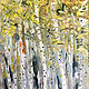 Birch trees, forest landscape, autumn forest painting. Pictures. myfoxyart (MyFoxyArt). Online shopping on My Livemaster.  Фото №2