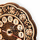 Reloj de madera pequeño redondo 'Rosas' D19. Art.40017. Watch. SiberianBirchBark (lukoshko70). Интернет-магазин Ярмарка Мастеров.  Фото №2
