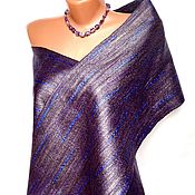 Аксессуары handmade. Livemaster - original item Men`s Lapis Lazuli scarf women`s felted scarf. Handmade.