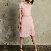 Одежда handmade. Livemaster - original item Knit dress/ handmade dress/soft dress/light dress/handmade item/pink d. Handmade.