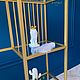 Стеллаж «Gold Bunny». Стеллажи. BADIKO_MEBEL  (Badiki). Ярмарка Мастеров.  Фото №4