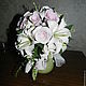 Букет для невесты из белых лилий и нежно-розовых роз, Свадебные букеты, Москва,  Фото №1