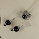 Jewelry set with black agate under silver (ring earrings). Jewelry Sets. CvetlanaCm (avtorbiju). My Livemaster. Фото №4