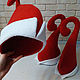 The elf costume Santa's helper red hat waistcoat costume for a photo shoot. Carnival costumes for children. Дом-Тади | Костюмы персонажей | Новогодние костюмы (dom-tadi). My Livemaster. Фото №5