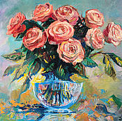 Картины и панно handmade. Livemaster - original item Paintings: roses 