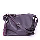 Crossbody bag Purple leather Crossbody Bag with a tassel. Crossbody bag. BagsByKaterinaKlestova (kklestova). My Livemaster. Фото №5