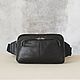 Men's leather waist bag ' Oscar '(Black). Waist Bag. DragonBags - Rucksack leather. Online shopping on My Livemaster.  Фото №2