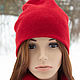 Order Double beanie hat (cashmere/merino, unisex model). Knitwear shop Fairy Tale by Irina. Livemaster. . Caps Фото №3