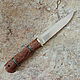 Knife 'Peshets-2' 95h18 stab.Karelian birch. Knives. Artesaos e Fortuna. Online shopping on My Livemaster.  Фото №2