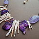 Order Necklace with amethyst and pearls. On the other side of the universe. ART ACTIVE. Livemaster. . Necklace Фото №3