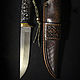 Order Handmade knife made of Damascus steel 'FO-2'. zlathunter. Livemaster. . Knives Фото №3