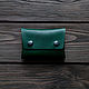 Mini Leather Wallet — Green. Wallets. odalgoods (odalgoods). Online shopping on My Livemaster.  Фото №2