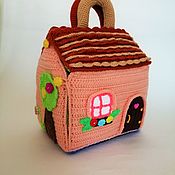 Куклы и игрушки handmade. Livemaster - original item Knitted house-handbag for finger theater. Handmade.