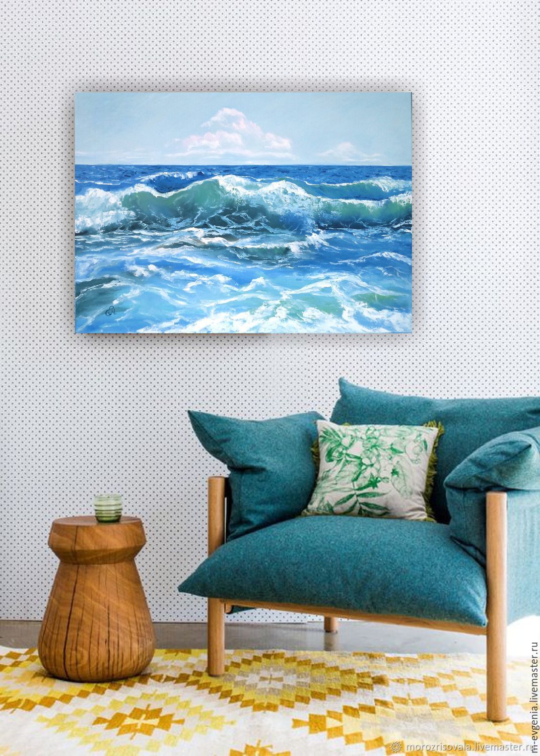 Картины с морем в интерьере