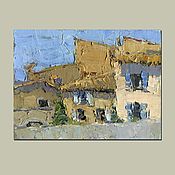 Картины и панно handmade. Livemaster - original item Roofs of de Vence. Oil painting. Handmade.