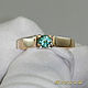 Ring 'Light style' gold 9K (375 proof), emerald. VIDEO. Rings. MaksimJewelryStudio. Online shopping on My Livemaster.  Фото №2