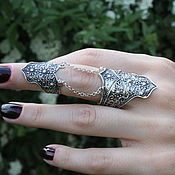 Украшения handmade. Livemaster - original item Capan ring with blackening in 925 sterling silver GA0018. Handmade.