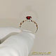 Кольцо «Гранат - стиль lighte luxe» золото, серебро. ВИДЕО. Кольца. ⚜️MaximuS⚜️ студия украшений. Ярмарка Мастеров.  Фото №8