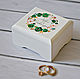 Jewelry box wedding jewelry Box for wedding rings Wedding jewelry box emerald
