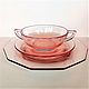 Order Set of dishes 'egoist' caramel glass USA 30-gg. Lesica. Livemaster. . Vintage plates Фото №3