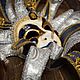 Венецианская интерьерная, карнавальная маска «Буржуа». Карнавальные маски. Елена (luxurymask). Ярмарка Мастеров.  Фото №5