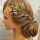 Заколка невидимка. Заколки. Анна Голден (golden-for-hair). Ярмарка Мастеров.  Фото №13