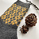 Men's Wool Knitted Socks, Warm Jacquard Gray-yellow Socks. Socks. Dobryy_vyaz. My Livemaster. Фото №6