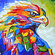 Painting birds. Oil painting 'Eagle' on canvas. Pictures. Lifia Art. Online shopping on My Livemaster.  Фото №2