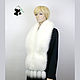 Luxury fur scarf boa made of Finnish white Fox fur. Collars. Mishan (mishan). My Livemaster. Фото №4