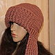 Order Knitted hat with earflaps. female. Ekostil. Livemaster. . Hat with ear flaps Фото №3